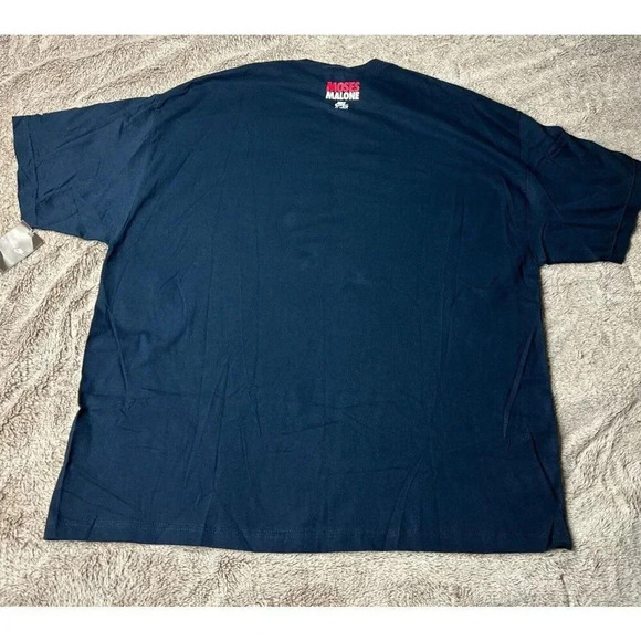 Rare  NIKE Men's Blue T- Shirt Moses Malone Promo AF1 size 3XL NWT - Picture 9 of 15